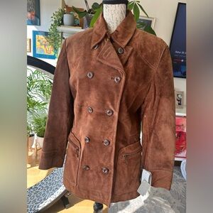 Colebrook & Co suede double waisted jacket